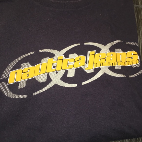 Early 2000s Navy Nautica Throwback Tee - XL - Picture 2 of 7